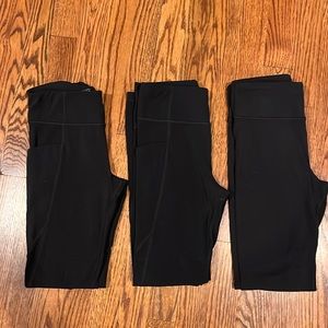 Athleta Girl Leggings lot of 3